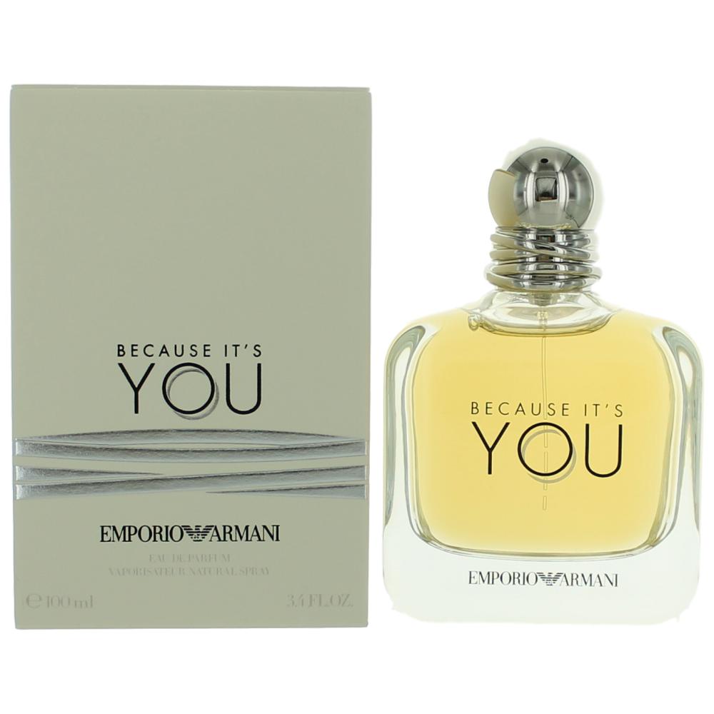 Photo of Because It's You by Emporio Armani, 3.4 oz EDP Spray for Women